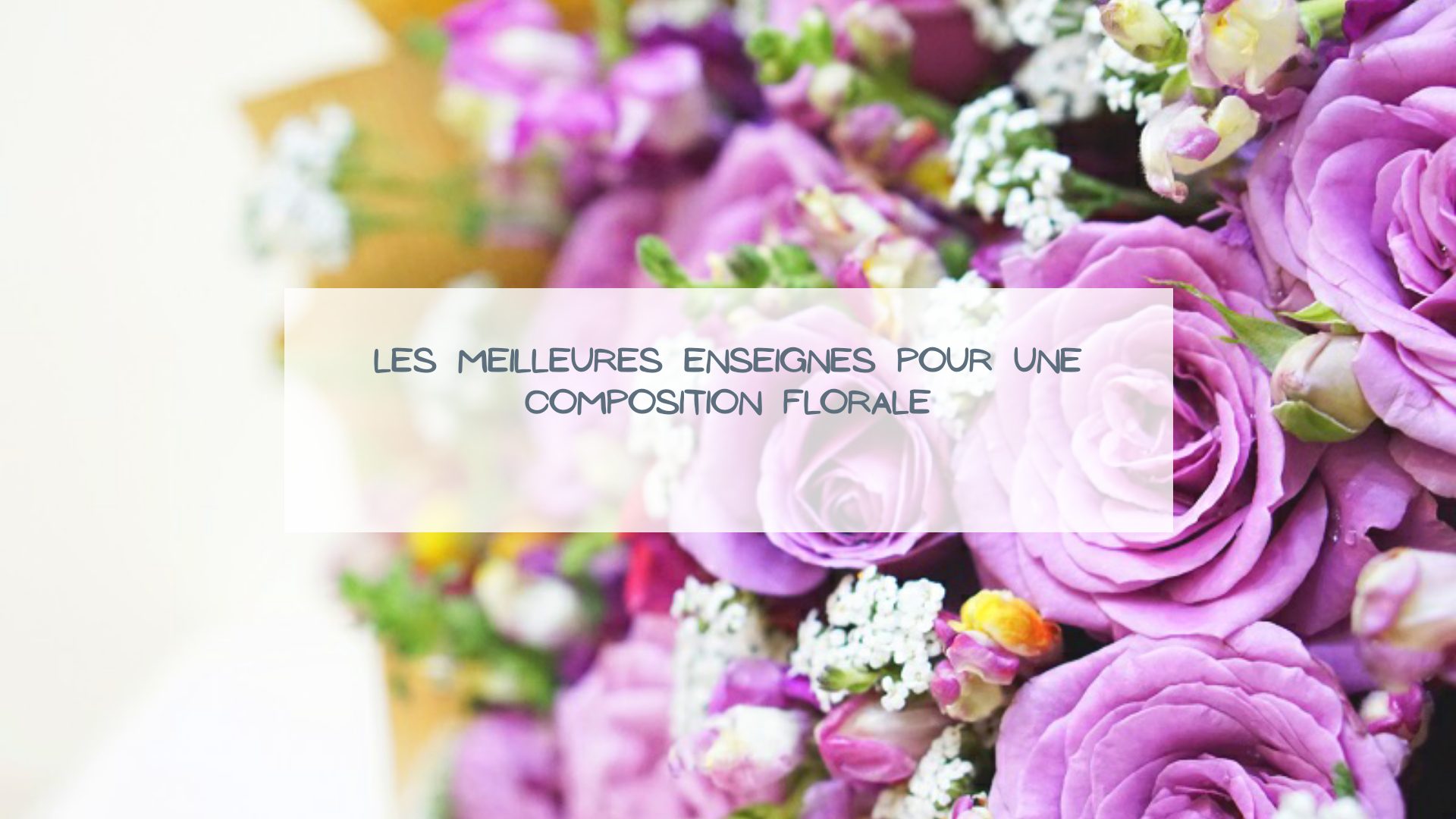 enseigne composition florale