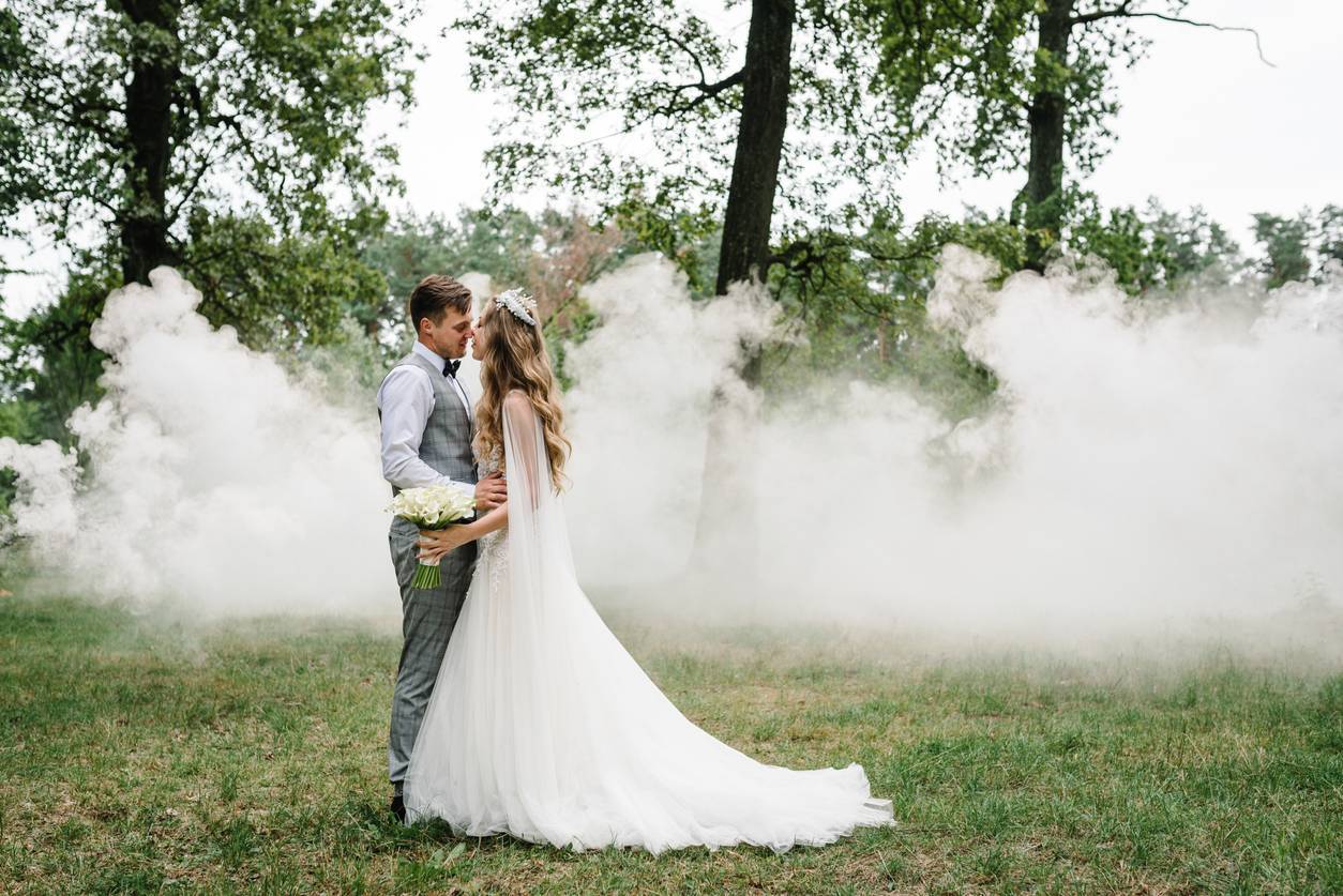 Fumigène mariage