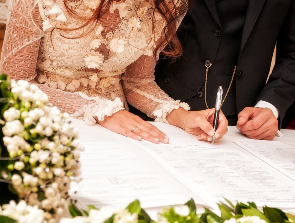 signature contrat de mariage
