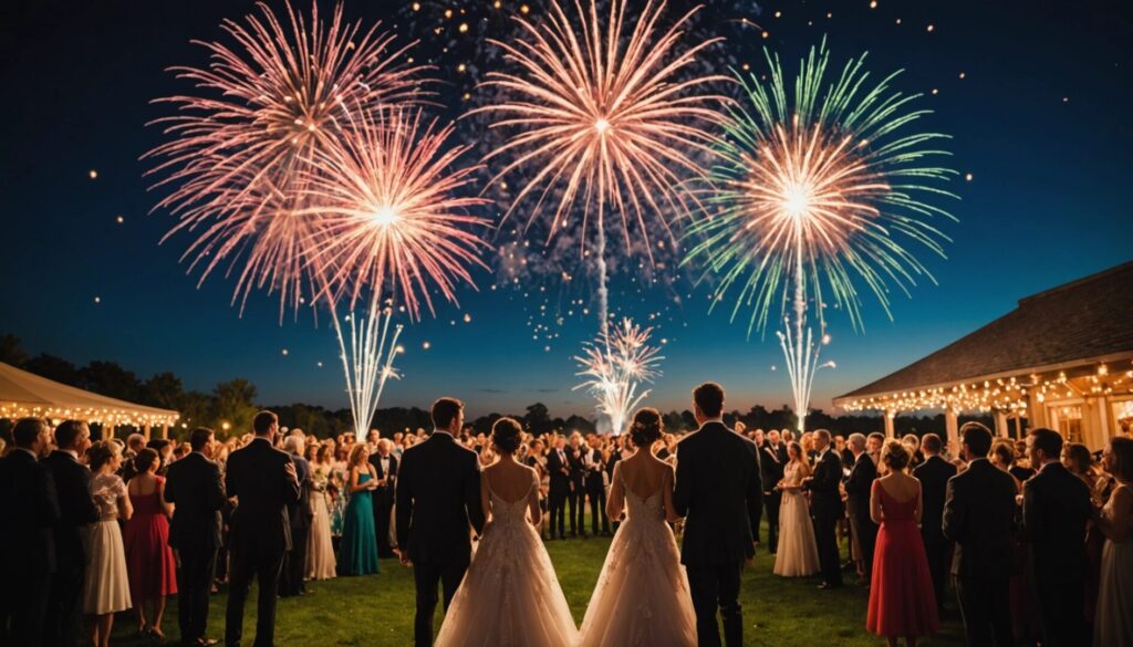 Les types de feux d'artifice disponibles pour les mariages