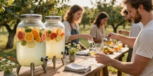 Mariage champêtre en plein air : comment gérer les boissons sans casse ni gaspillage ?